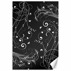 Floral Design Canvas 24  X 36  by ValentinaDesign