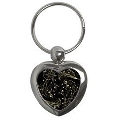 Floral Design Key Chains (heart)  by ValentinaDesign