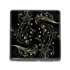 Floral Design Memory Card Reader (square) by ValentinaDesign