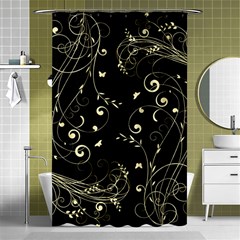 Floral Design Shower Curtain 48  X 72  (small)  by ValentinaDesign