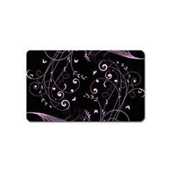 Floral Design Magnet (name Card)