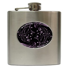 Floral Design Hip Flask (6 Oz) by ValentinaDesign