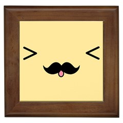 Mustache Framed Tiles by Nexatart