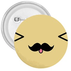 Mustache 3  Buttons by Nexatart