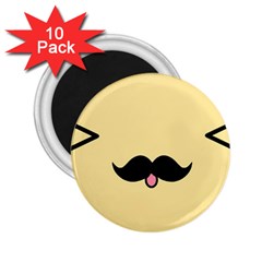 Mustache 2 25  Magnets (10 Pack)  by Nexatart