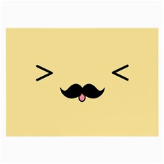 Mustache Large Glasses Cloth by Nexatart