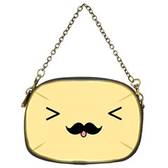 Mustache Chain Purses (one Side)  by Nexatart