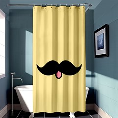 Mustache Shower Curtain 36  X 72  (stall)  by Nexatart