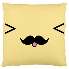 Mustache Large Cushion Case (one Side) by Nexatart