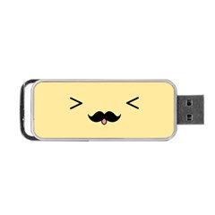 Mustache Portable Usb Flash (one Side) by Nexatart