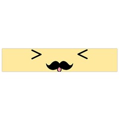 Mustache Flano Scarf (small) by Nexatart