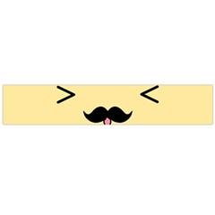 Mustache Flano Scarf (large) by Nexatart