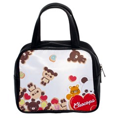 Chocopa Panda Classic Handbags (2 Sides) by Nexatart