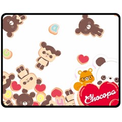 Chocopa Panda Fleece Blanket (medium)  by Nexatart