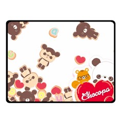 Chocopa Panda Double Sided Fleece Blanket (small)  by Nexatart