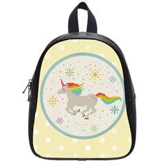 Unicorn Pattern School Bags (small)  by Nexatart