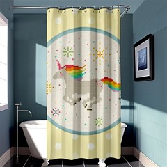 Unicorn Pattern Shower Curtain 36  X 72  (stall)  by Nexatart