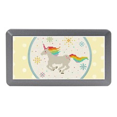 Unicorn Pattern Memory Card Reader (mini) by Nexatart