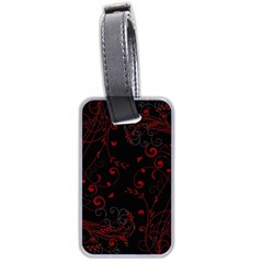 Floral Design Luggage Tags (two Sides)