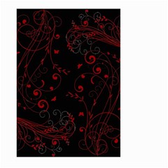 Floral Design Large Garden Flag (two Sides) by ValentinaDesign