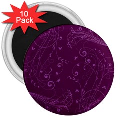 Floral Design 3  Magnets (10 Pack) 