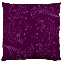 Floral Design Large Cushion Case (one Side) by ValentinaDesign