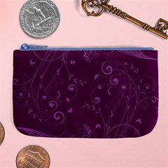 Floral Design Large Coin Purse