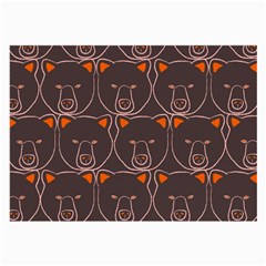 Bears Pattern Large Glasses Cloth by Nexatart