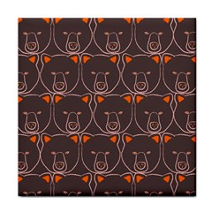 Bears Pattern Face Towel by Nexatart