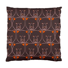 Bears Pattern Standard Cushion Case (one Side) by Nexatart