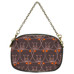 Bears Pattern Chain Purses (two Sides)  by Nexatart