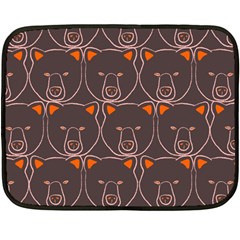 Bears Pattern Double Sided Fleece Blanket (mini)  by Nexatart