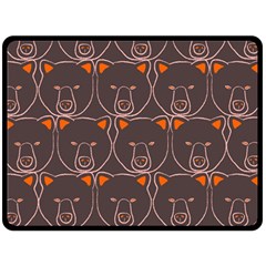 Bears Pattern Fleece Blanket (large) 