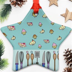 Kawaii Kitchen Border Ornament (Star)