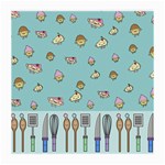 Kawaii Kitchen Border Medium Glasses Cloth (2-Side) Front