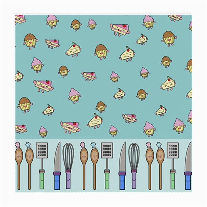 Kawaii Kitchen Border Medium Glasses Cloth (2-Side)