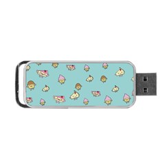 Kawaii Kitchen Border Portable Usb Flash (one Side) by Nexatart