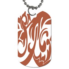 Sign Red Polka Dog Tag (two Sides) by Mariart