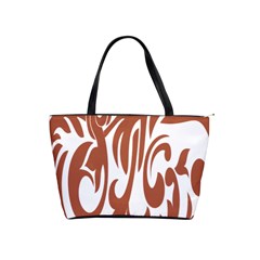 Sign Red Polka Shoulder Handbags by Mariart