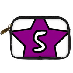 Star Five Purple White Digital Camera Cases by Mariart