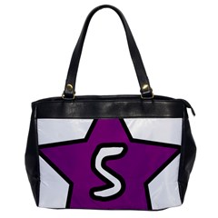 Star Five Purple White Office Handbags by Mariart