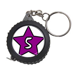 Star Five Purple White Measuring Tapes by Mariart