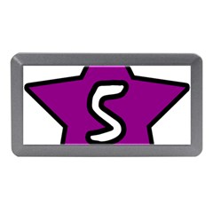 Star Five Purple White Memory Card Reader (mini) by Mariart