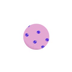 Star Space Balloon Moon Blue Pink Circle Round Polkadot 1  Mini Buttons by Mariart