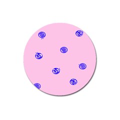 Star Space Balloon Moon Blue Pink Circle Round Polkadot Magnet 3  (round) by Mariart