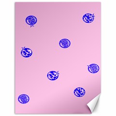 Star Space Balloon Moon Blue Pink Circle Round Polkadot Canvas 12  X 16   by Mariart