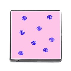 Star Space Balloon Moon Blue Pink Circle Round Polkadot Memory Card Reader (square) by Mariart