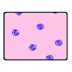 Star Space Balloon Moon Blue Pink Circle Round Polkadot Fleece Blanket (small) by Mariart