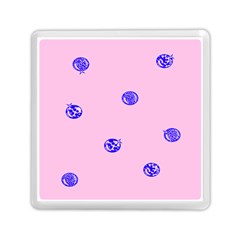 Star Space Balloon Moon Blue Pink Circle Round Polkadot Memory Card Reader (square)  by Mariart