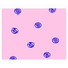 Star Space Balloon Moon Blue Pink Circle Round Polkadot Double Sided Flano Blanket (medium)  by Mariart